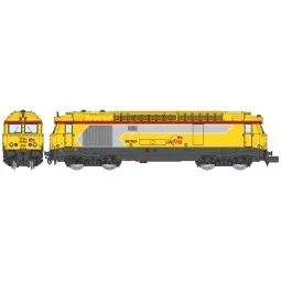 Locomotive diesel BB 67623, livrée INFRA, NEVERS, digitale sonore, N 1/160 - REE Modeles NW339S Ree Modeles NW-339.S - 1