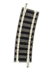 Fleischmann 9122 Rail avec ballast courbe R1, 15° Fleischmann Fle_9122 - 1