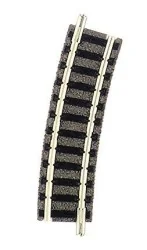 Fleischmann 9127 Rail with ballast, curve R2, 15° - Fleischmann - F...