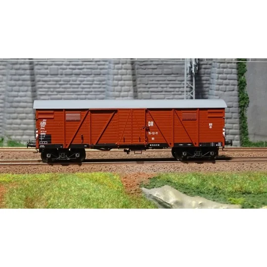 Ree models WB 527 Covered Wagon TP 2 Doors, bogies, th. III, DR WB-527-Ree models WB 527 Covered Wagon TP 2 Doors, bogies, th. III, DR