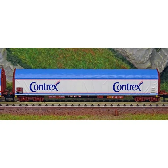 MiniTrix 15375 Set of 3 sliding-sided wagons "Transport of... Trix_15375-MiniTrix 15375 Set of 3 sliding-sided wagons "Mineral Water Transport", SNCF, N scale