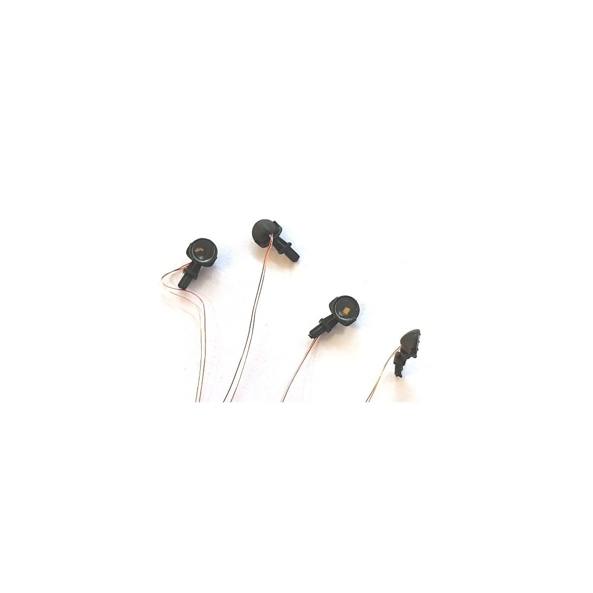 REE Modeles XB-545 Phares Unifiés SNCF noirs, LEDS fonctionnelles précablées (4 pièces) Ree Modeles XB-545 - 1