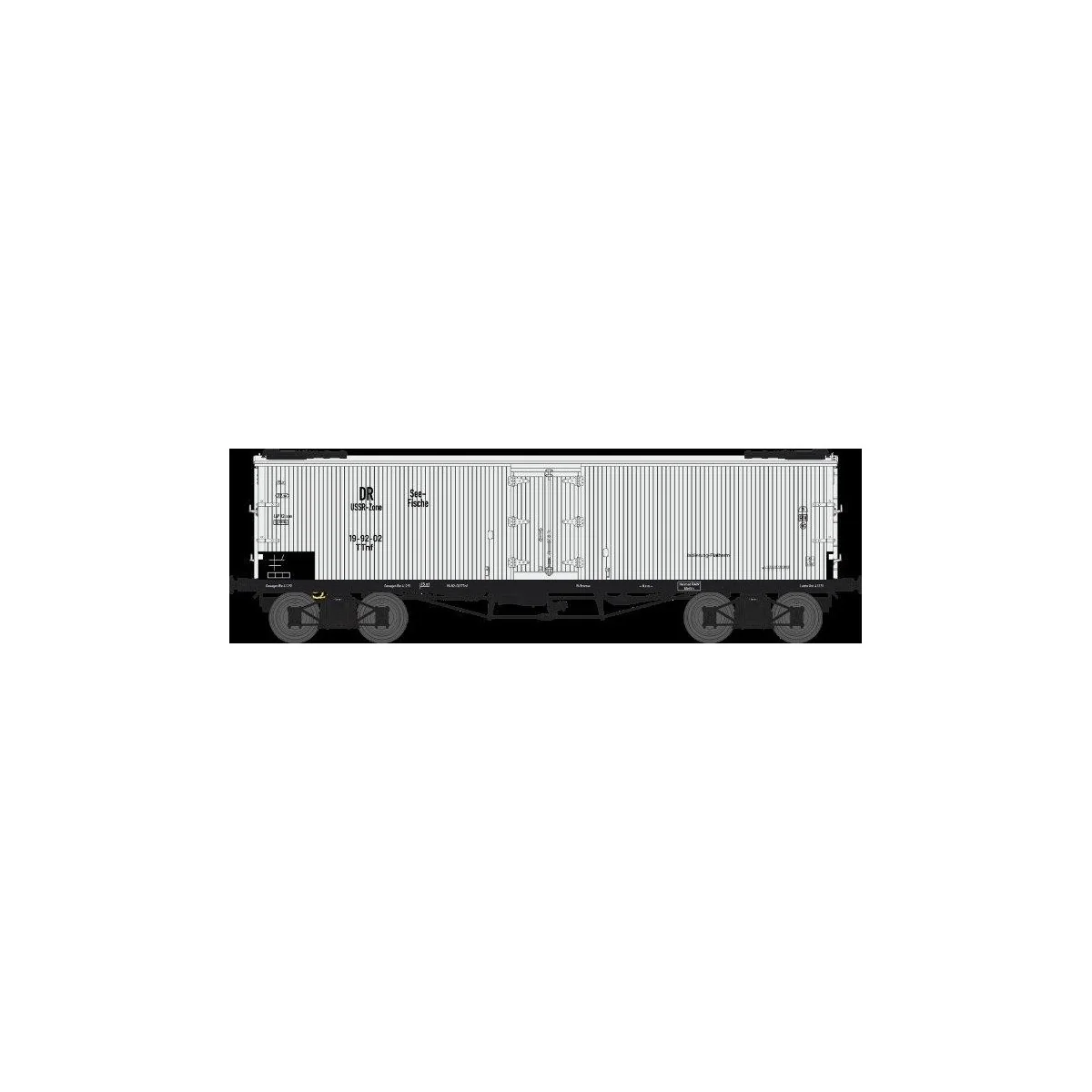 Ree models WB 540 Refrigerated Transport Wagon, Ice Hatches, DR-USSR, ep. II... Ree models WB 540 Refrigerated Transport Wagon, Ice Hatches, DR-USSR, ep. II...