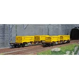 Trix 24136 Set of 2 container wagons "Earthworks Stuttgart...