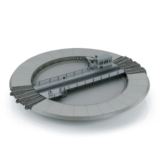 Trix 66861 Motorized turntable for C track, digital sound - Tri... Trix_66861-copy of Trix 24802 Double container wagon Sggrss, PKP - Trix_66861