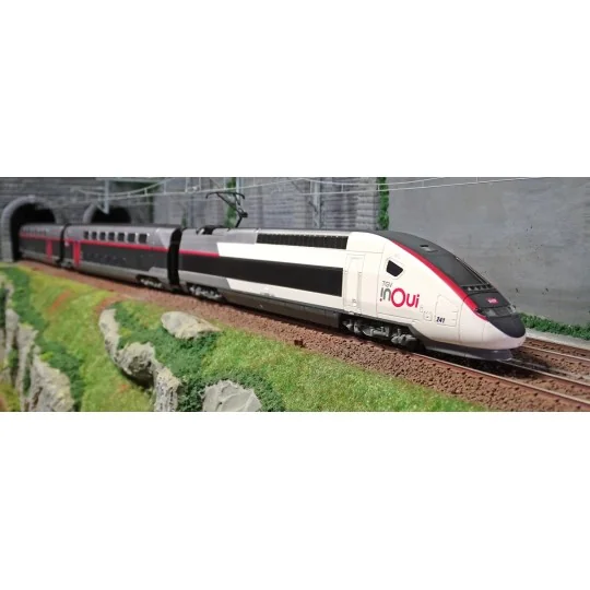 HJ1060-copy of Jouef HJ1042 TGV OuiGo SNCF starter set, 4 pieces, junior range