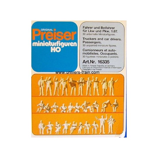 Preiser_16335-Preiser 16335 Characters, Truck Drivers and Motorists