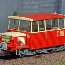 Ree Modeles MB-111.S Draisine DU65, phare à disques, RATP, toit rouge, Digital sonore Ree Modeles MB-111.S - 1