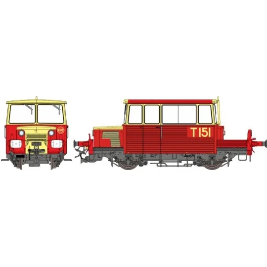 Ree Modeles MB-111 Draisine DU65, phare à disques, RATP, toit rouge Ree Modeles MB-111 - 4 MB-111-Ree Modeles MB-111 Draisine DU65, phare à disques, RATP, toit rouge
