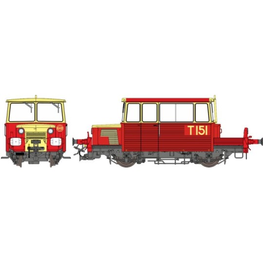 Ree Modeles MB-111.S Draisine DU65, disc headlights, RATP livery, r... MB-111-