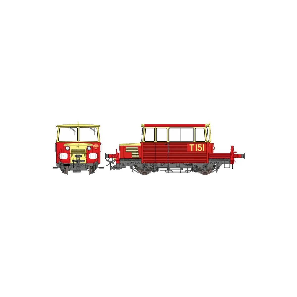 Ree Modeles MB-111.S Draisine DU65, disc headlights, RATP livery, r...