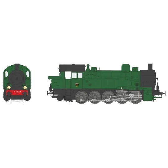 Ree Modeles MBE 005 T-16 Ex-German Steam Locomotive, PLM 5 AT... MBE-005-Ree Modeles MBE 005 T-16 Ex-German Steam Locomotive, PLM 5 AT 29, with sound and smoke