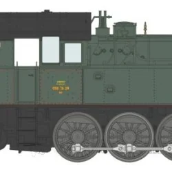 Ree Modeles MBE 006 Locomotive à vapeur T-16 Ex-Allemande, SNCF 050 TA 28 Sud-Est, dépôt d’Ambérieu, sonore, fumée Ree Modeles M