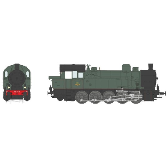 MBE-006-Ree Modeles MBE 005 copy of the T-16 steam locomotive, ex-German, PLM 5 AT 29, with sound and smoke.