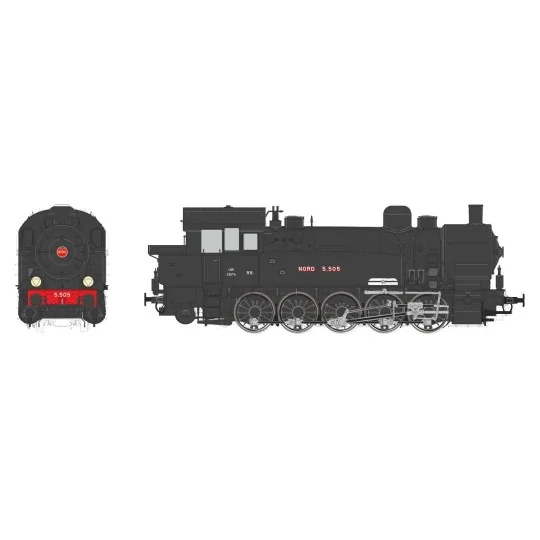 Ree Modeles MBE 007 Locomotive à vapeur T-16 Ex-Allemande, Nord 5.505, sonore, fumée Ree Modeles MBE-007 - 1 MBE-007-Ree Modeles MBE 007 Locomotive à vapeur T-16 Ex-Allemande, Nord 5.505, sonore, fumée
