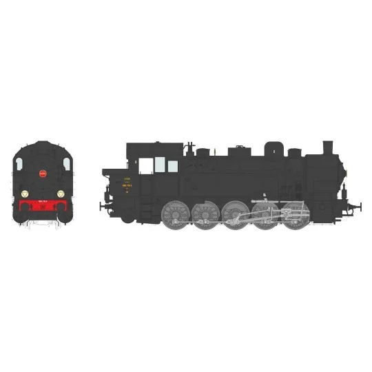 Ree Modeles MBE 008 Locomotive à vapeur T-16 Ex-Allemande, SNCF 050 TB 11 Nord, dépôt de La Plaine, sonore, fumée Ree Modeles MB MBE-008-Ree Modeles MBE 008 Locomotive à vapeur T-16 Ex-Allemande, SNCF 050 TB 11 Nord, dépôt de La Plaine, sonore, fumée