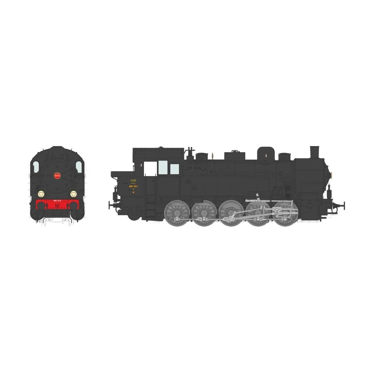 Ree Modeles MBE 008 Locomotive à vapeur T-16 Ex-Allemande, SNCF 050 TB 11 Nord, dépôt de La Plaine, sonore, fumée Ree Modeles MB Ree Modeles MBE 008 Locomotive à vapeur T-16 Ex-Allemande, SNCF 050 TB 11 Nord, dépôt de La Plaine, sonore, fumée Ree Modeles MB