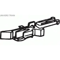 Roco 40271 Tetes d'attelage court à pré-dételage x50 Roco Roco_40271 - 1