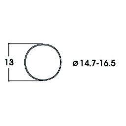 Roco 40071 Traction Tire for Locomotive 14.7 - 16.5mm x10 - Roco_40071