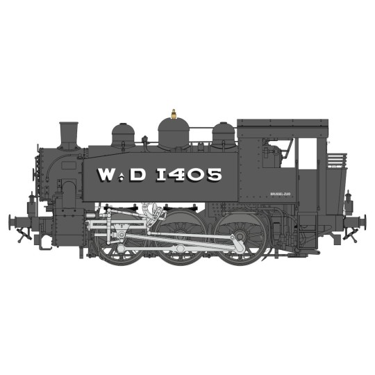 Ree Modeles MB 041.S 030 TU Steam Locomotive WD-1405 Brussels, digi... MB-041-Ree Modeles MB 041.S 030 TU Steam Locomotive WD-1405 Brussels, digital sound - MB-041