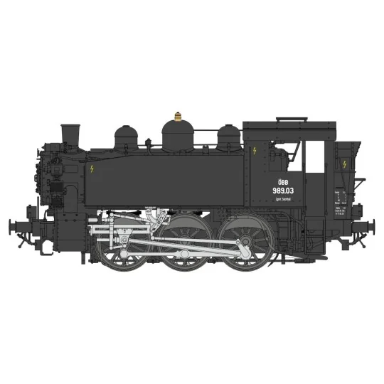 Ree Modeles MB043 Locomotive à vapeur 030 TU OBB 989.03, AUTRICHE Ree Modeles MB-043 - 4 MB-043-Ree Modeles MB043 Locomotive à vapeur 030 TU OBB 989.03, AUTRICHE