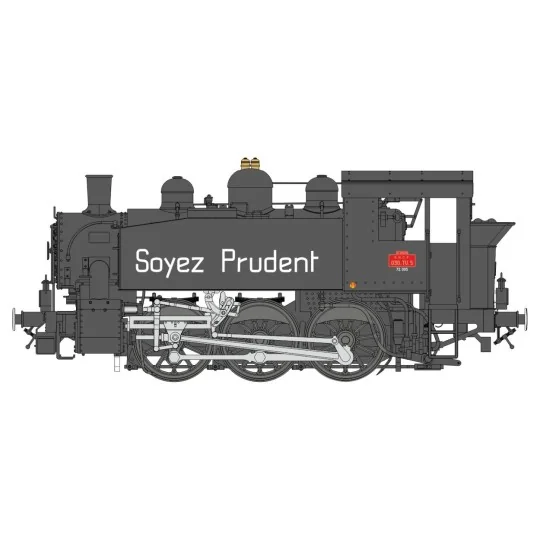 Ree Modeles MB044 Locomotive à vapeur 030 TU SNCF 5 Est, ILE NAPOLEON, Sécurité D'abord Ree Modeles MB-044 - 4 MB-044-Ree Modeles MB044 Locomotive à vapeur 030 TU SNCF 5 Est, ILE NAPOLEON, Sécurité D'abord