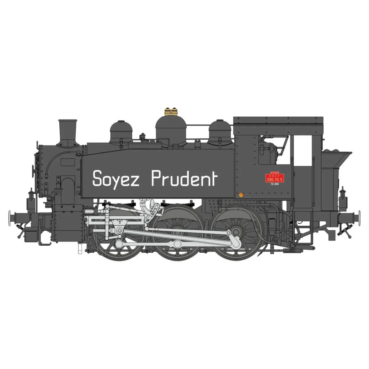 Ree Modeles MB044 Locomotive à vapeur 030 TU SNCF 5 Est, ILE NAPOLEON, Sécurité D'abord Ree Modeles MB-044 - 4 Ree Modeles MB044 Locomotive à vapeur 030 TU SNCF 5 Est, ILE NAPOLEON, Sécurité D'abord Ree Modeles MB-044 - 4