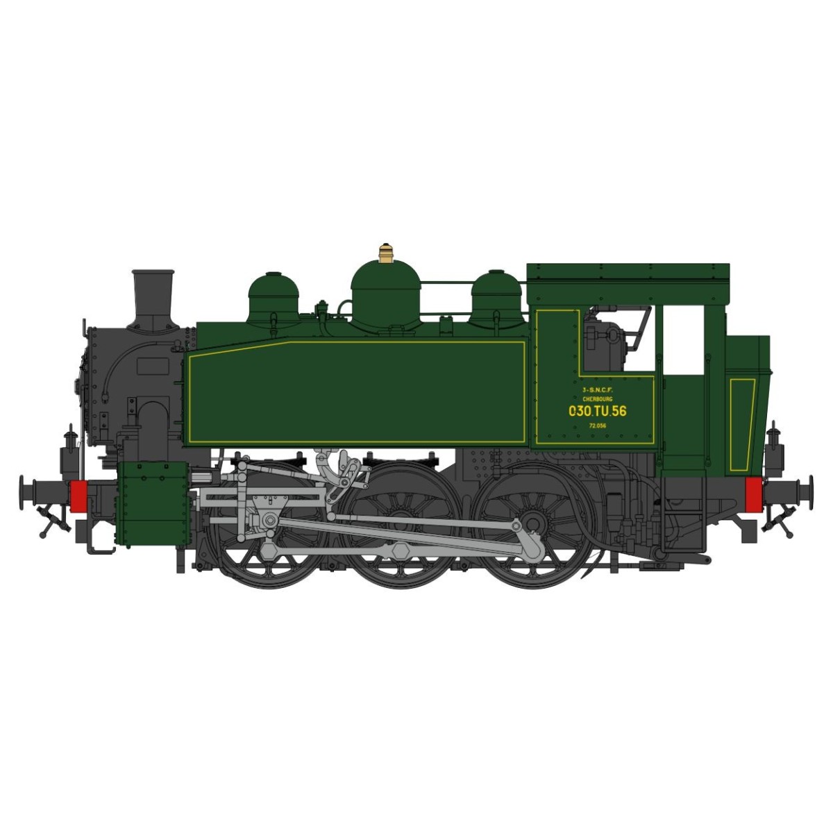 Ree Modeles MB102 Locomotive à vapeur 030 TU SNCF 56 Ouest, Sotteville Ree Modeles MB-102 - 4