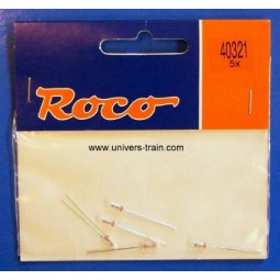 Roco 40321 sachet de 5 lampes à fil 16V / 22mA Roco Roco_40321 - 1