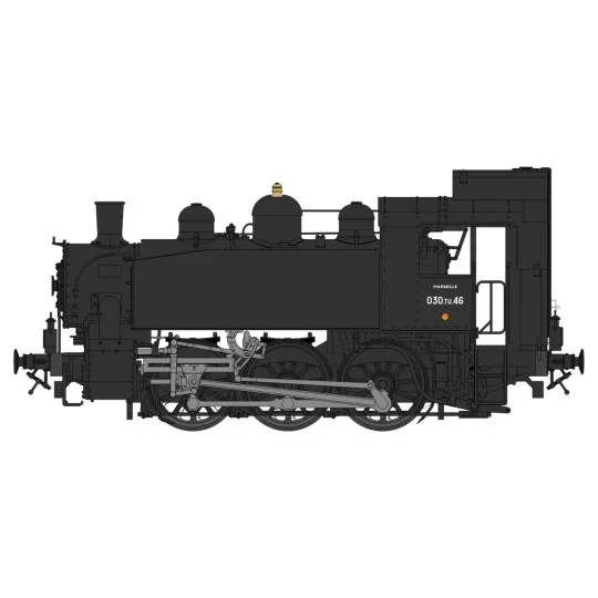 Ree Modeles MB104 Locomotive à vapeur 030 TU SNCF 46, Gas-Oil, Marseille Ree Modeles MB-104 - 4 MB-104-Ree Modeles MB104 Locomotive à vapeur 030 TU SNCF 46, Gas-Oil, Marseille