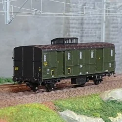 Ree Modeles VB 109S Voiture fourgon OCEM 30, toit noir, ex-PO, SNCF, TOULOUSE, digital portes motorisées Ree Modeles VB-109S - 1