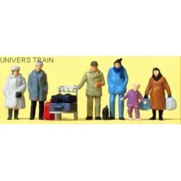 Preiser 14038 Traveling Figures, Winter Clothing - Preiser_14038