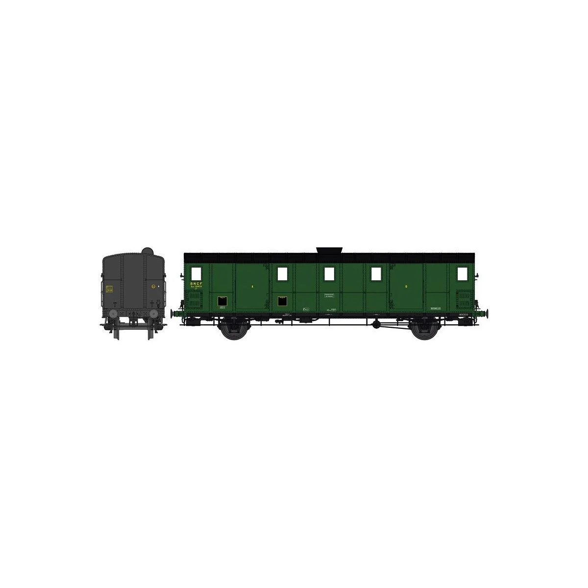 Ree Modeles VB 110S OCEM 30 van, black roof, ETAT lookout post, dig... Ree Modeles VB 110S OCEM 30 van, black roof, ETAT lookout post, dig...