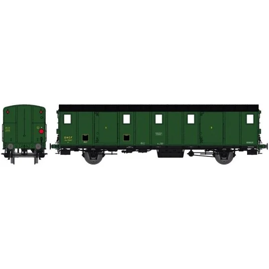 Ree Modeles VB 112S OCEM 30 van, black roof, ex-ETAT, SNCF, BATTIGN... VB-112-Ree Modeles VB 112S OCEM 30 van, black roof, ex-ETAT, SNCF, BATTIGNOLES, lights, digital motorized doors - VB-112
