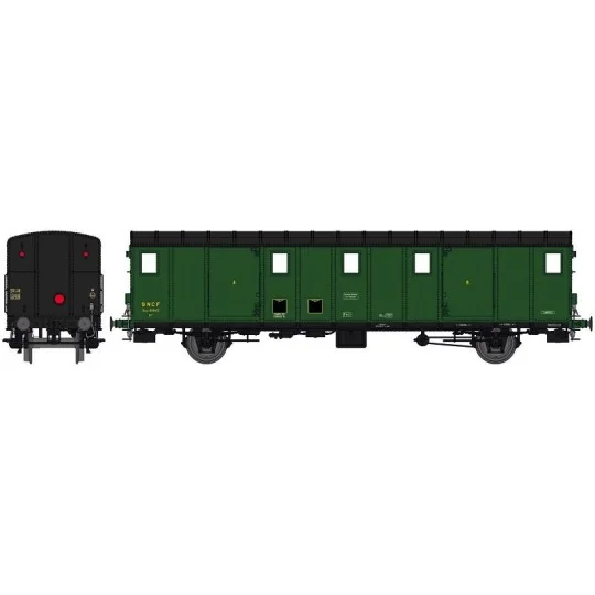 Ree Modeles VB 113S OCEM 30 van, black roof, ex-ETAT, SNCF, SAUTTEV... VB-114S-Ree Modeles VB 113S OCEM 30 van, black roof, ex-ETAT, SNCF, SAUTTEVILLE, lights, digital motorized doors - VB-114S