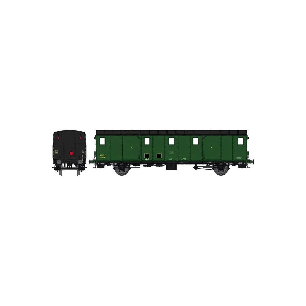 Ree Modeles VB 113S OCEM 30 van, black roof, ex-ETAT, SNCF, SAUTTEV... Ree Modeles VB 113S OCEM 30 van, black roof, ex-ETAT, SNCF, SAUTTEV...