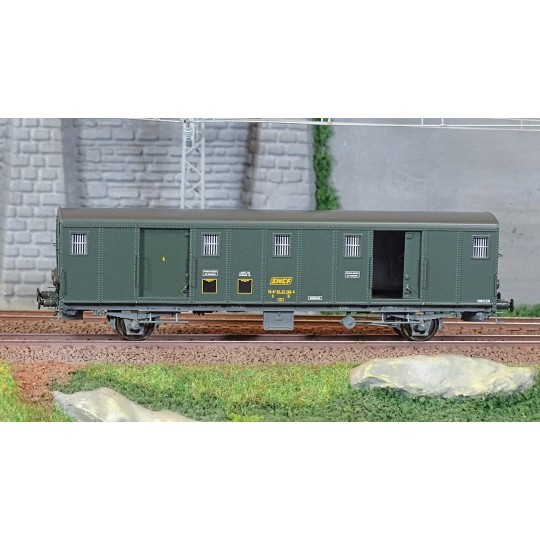 VB-115-Ree Modeles VB 115S OCEM 30 van, ex-ETAT, yellow logo, SNCF, BORDEAUX, lights, digital motorized doors