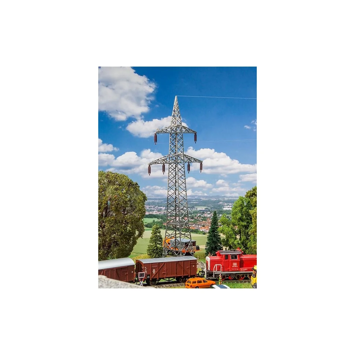 Faller 130898 Model Kit, 2 Overhead Cable Pylons (110 kV)