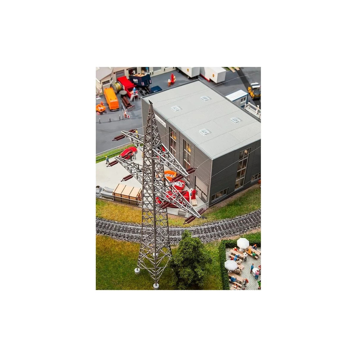 Faller 130898 Model Kit, 2 Overhead Cable Pylons (110 kV) - Faller_...