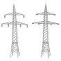 Faller 130898 scale model, 2 overhead power-line pylons (110 kV) - Fall... Faller_130898-copy of Faller 120241 Model kit, transformer with power line pylon - Faller_130898