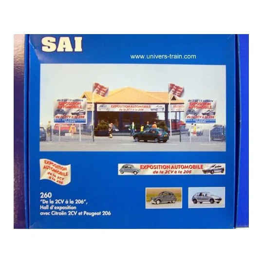 Sai_260-Sai 260 Showroom with 2CVs and 206s