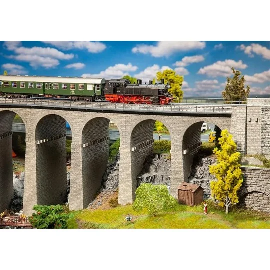 Faller 120465 Model, Box Set: Stone Viaduct, 2 Tracks - Faller ... Faller_120465-copy of Faller 120498 Model kit, stone arched bridge - Faller_120465