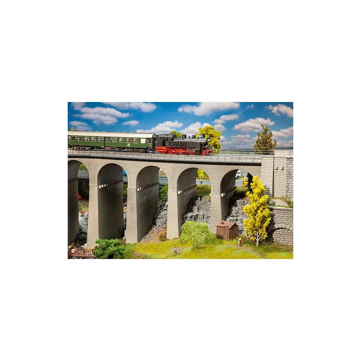 Faller 120465 Model, Box Set: Stone Viaduct, 2 Tracks - Faller ... Faller 120465 Model, Box Set: Stone Viaduct, 2 Tracks - Faller ...