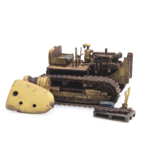 Arti_487.601.01-copy of Artitec 487.801.55 Buldozer D7, Jaune, Chargement pour wagon