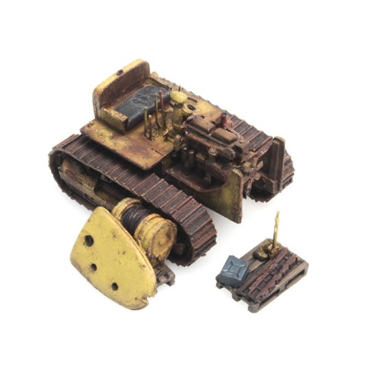 Arti_487.601.01-copy of Artitec 487.801.55 Buldozer D7, Jaune, Chargement pour wagon