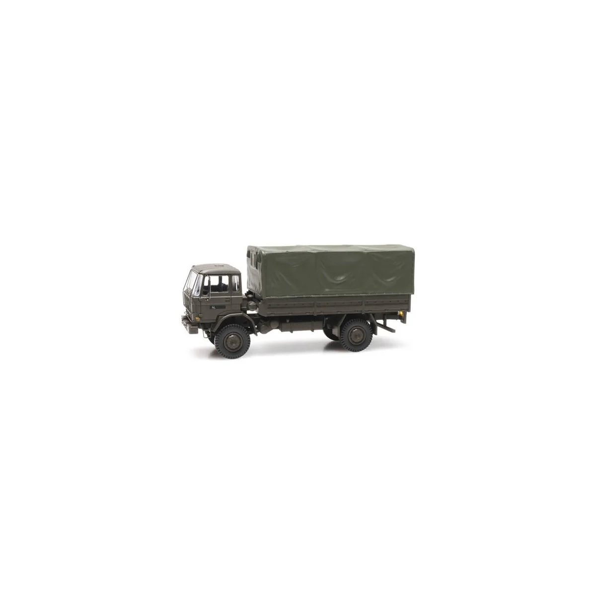 Artitec 487.051.04 DAF flatbed truck with tarpaulin, Dutch Army, cab...
