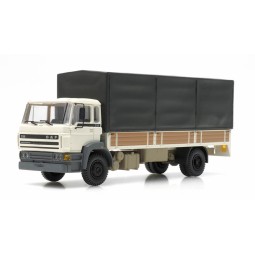 Artitec 487.053.02 DAF tarpaulin-covered carrier truck, cab C, 1987, white, ...