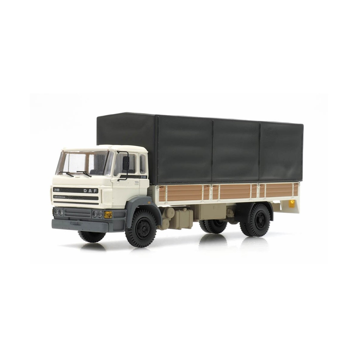 Artitec 487.053.02 DAF curtain-sided truck, C-cab, 1987, white, lon...