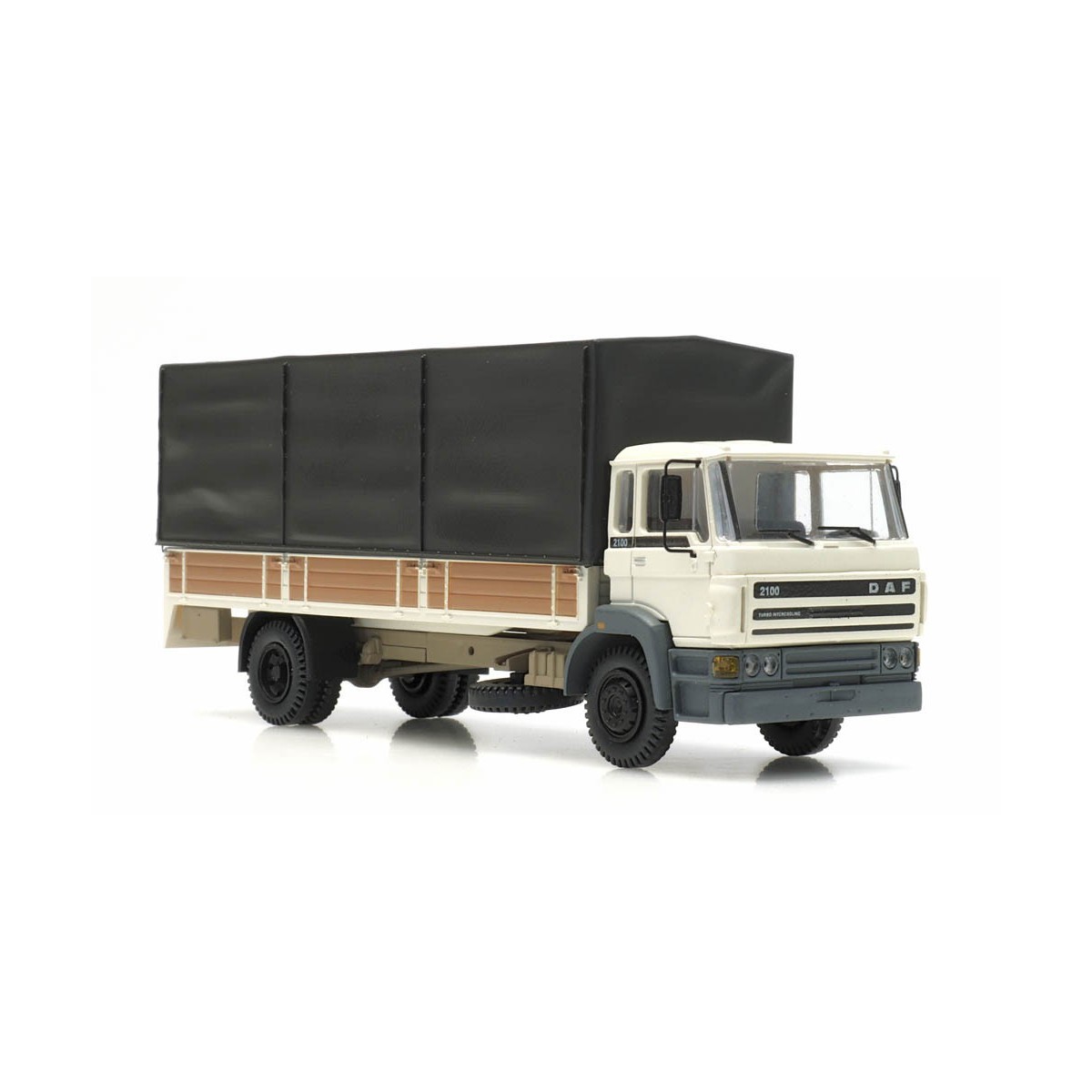 Artitec 487.053.02 Camion DAF porteur bâché, cabine C 1987, blanc, châssis long Artitec Arti_487.053.02 - 2