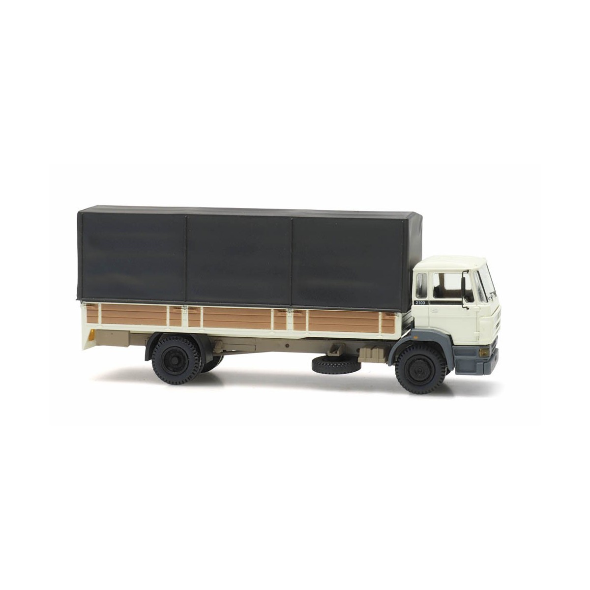 Artitec 487.053.02 DAF curtain-sided truck, C-cab, 1987, white, lon...